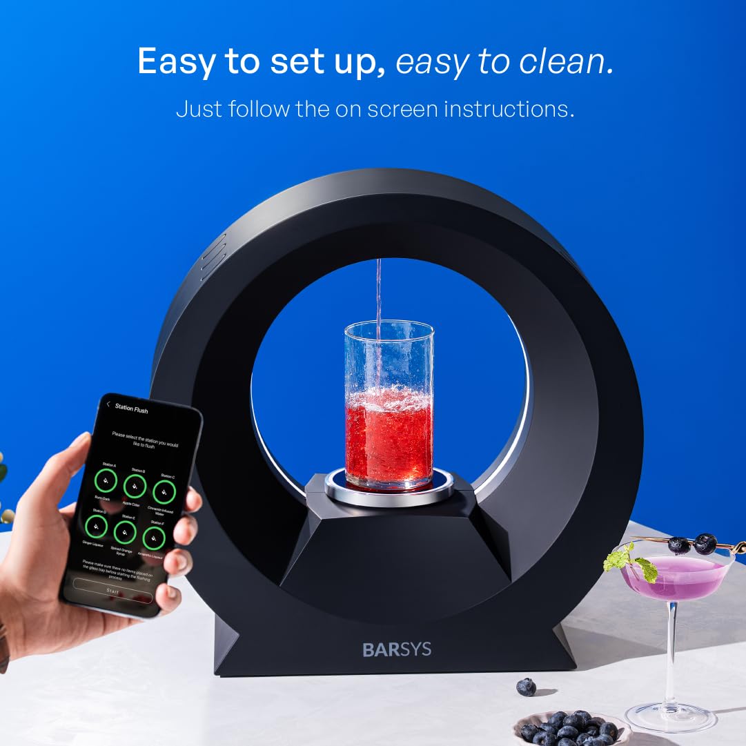 Barsys 360 Cocktail Maker Machine, Smart Home Bartender for Cocktails, Mixed Drinks & Mocktails