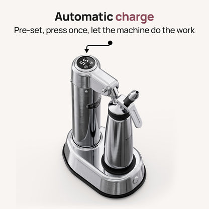 NitroPress Pro Electric Nitro Cold Brew Coffee & Cocktail Maker, Air-Powered Nitrogen Infuser, Stainless Steel