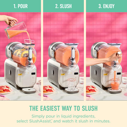 Ninja SLUSHi XL Smart Frozen Drink Maker, 128 oz. Capacity, SlushAssist Technology, FS601BR