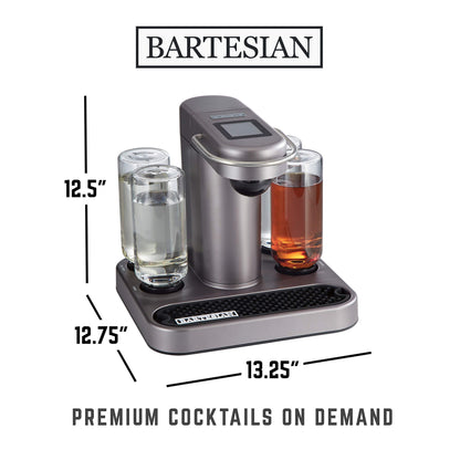 Bartesian Premium Cocktail & Margarita Machine, Push-Button Operation, Easy-Clean Home Bar System
