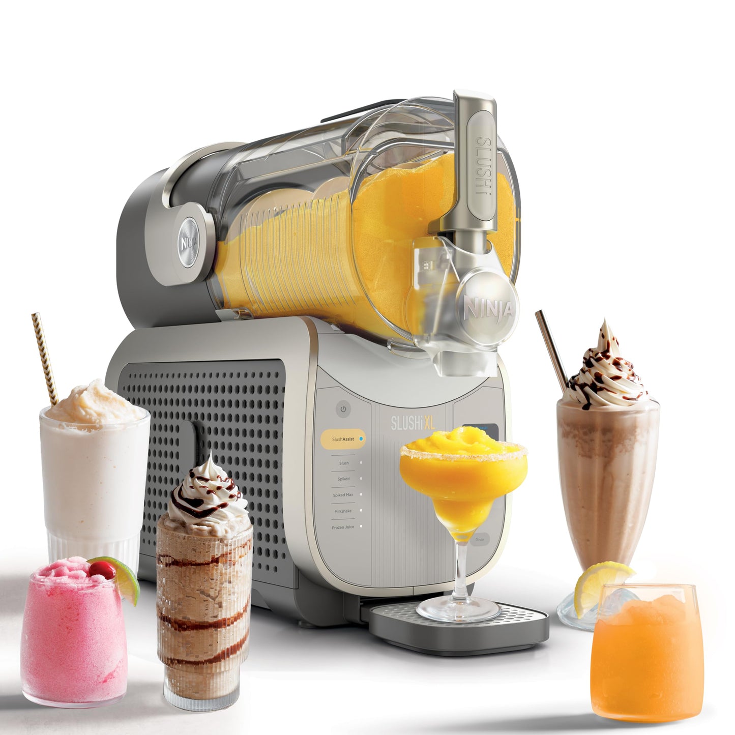Ninja SLUSHi XL Smart Frozen Drink Maker, 128 oz. Capacity, SlushAssist Technology, FS601BR