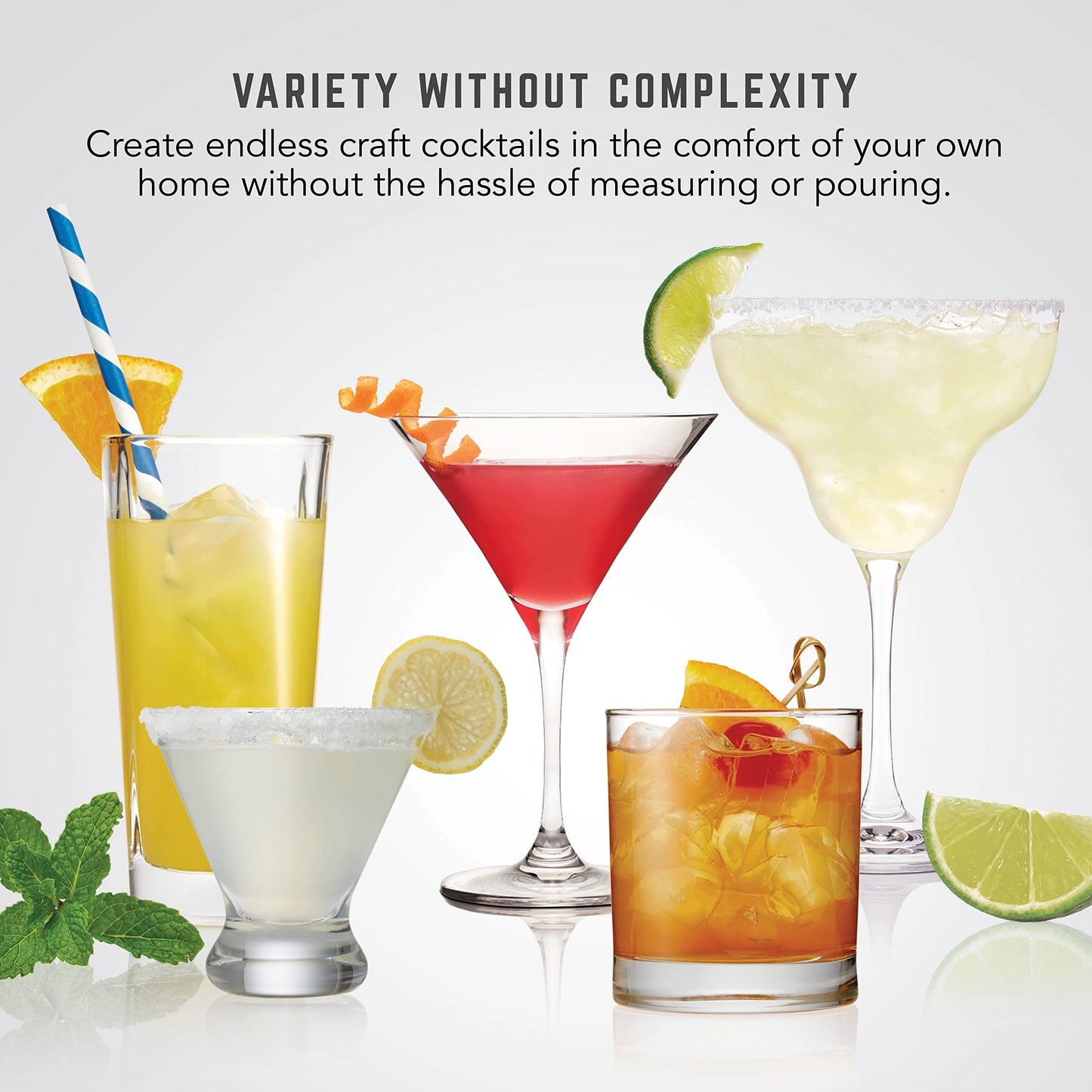 Bartesian Duet Cocktail Machine & Margarita Maker, 2-Bottle Automatic Home Bartender Mixer