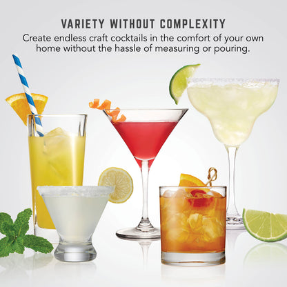 Bartesian Duet Cocktail Machine & Margarita Maker, 2-Bottle Automatic Home Bartender Mixer