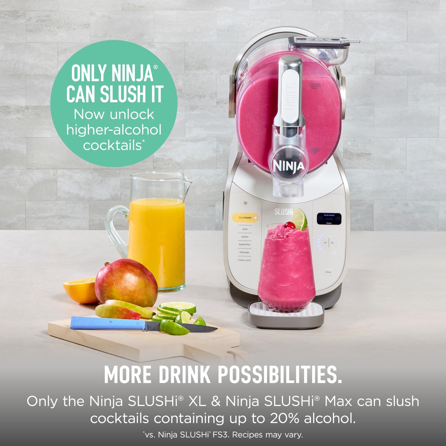 Ninja SLUSHi XL Smart Frozen Drink Maker, 128 oz. Capacity, SlushAssist Technology, FS601BR