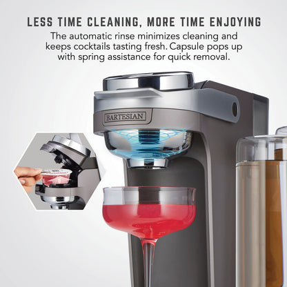 Bartesian Duet Cocktail Machine & Margarita Maker, 2-Bottle Automatic Home Bartender Mixer