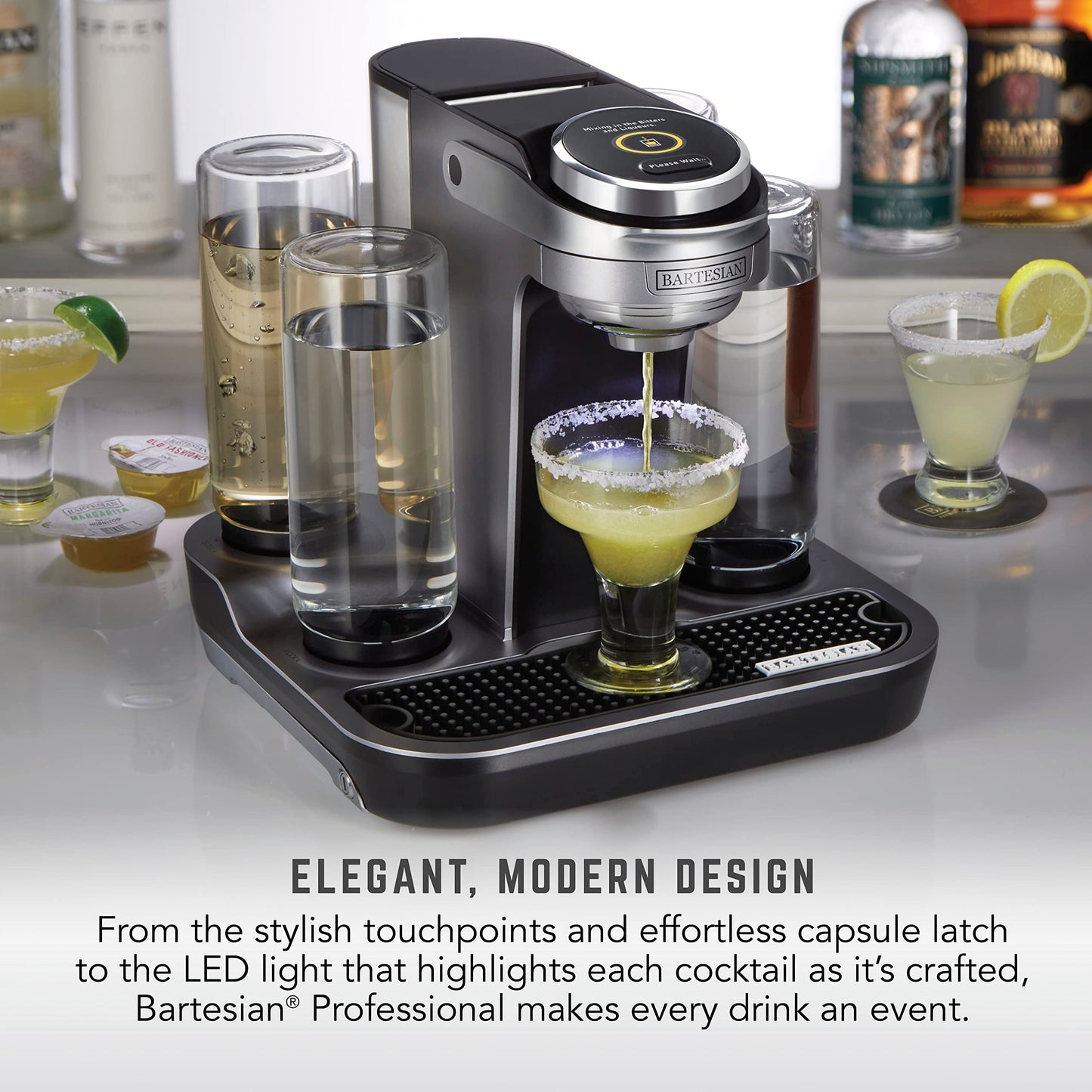 Bartesian Professional Cocktail Machine, 5-Bottle High Capacity Mixer for Parties & Entertaining