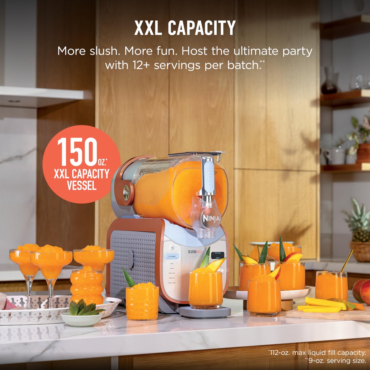 Ninja SLUSHi Max XXL Frozen Drink Maker, 150 oz. Capacity, 6 Programs, No Ice Needed, FS605