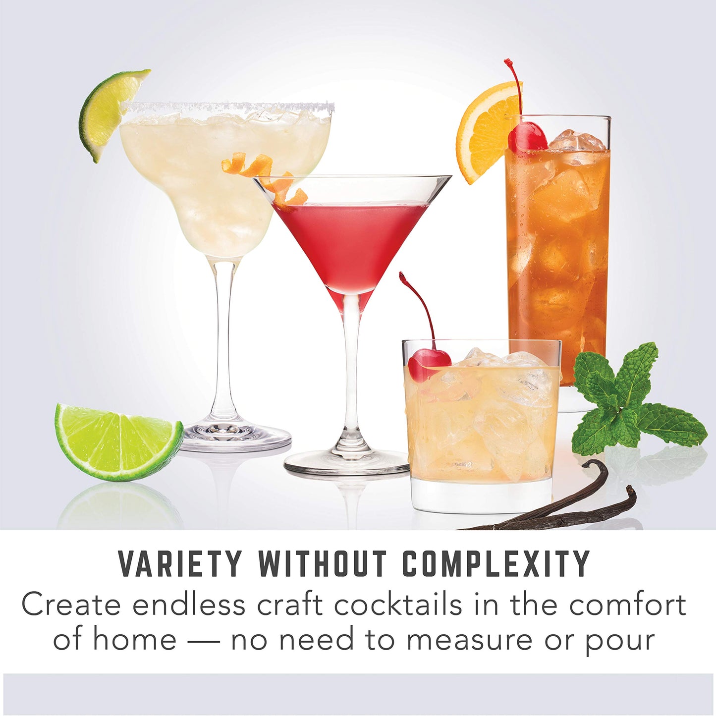 Bartesian Premium Cocktail & Margarita Machine, Push-Button Operation, Easy-Clean Home Bar System