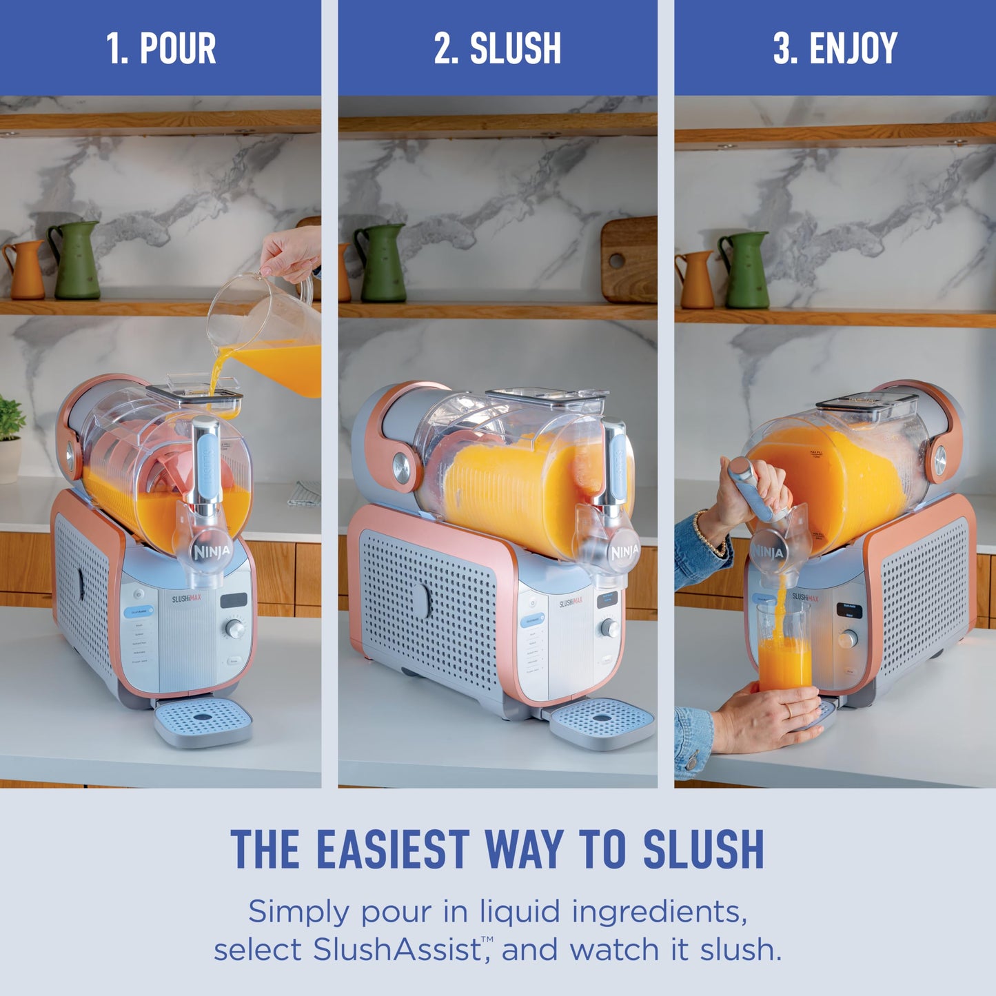 Ninja SLUSHi Max XXL Frozen Drink Maker, 150 oz. Capacity, 6 Programs, No Ice Needed, FS605